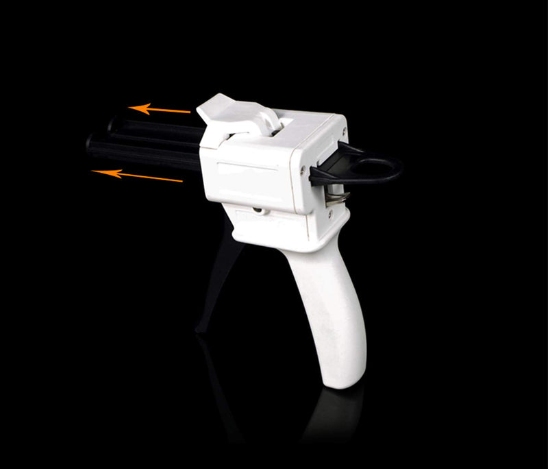[Australia - AusPower] - SDent® Dental Two Components Manual Silicone Glue Gun Dental Silicon Injection Dispenser Gun Dental Silicone Impression Material Light Body Dispenser Gun for 50ml 1:1/2:1 type3 