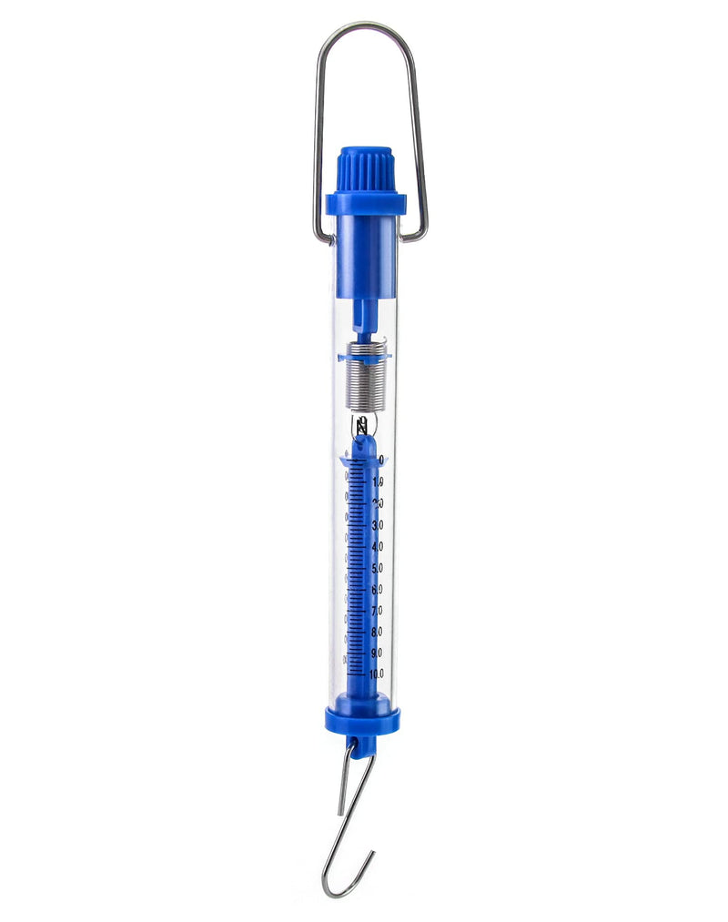 QWORK Spring Scale, 10N/1000g Dynamometer Balance Tubular for Physics Laboratory Experiments, Commercial Single 10N