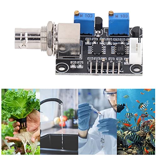 [Australia - AusPower] - Garosa PH 0‑14 Value Detect Sensor Module Electrode Probe PH Value Sensor Module Digital Probe Monitor Kit for Aquariums Hydroponics Laboratories Stick Electrodes 