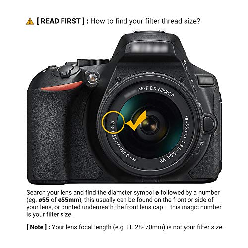 JJC 55mm Star Filter Cross Screen Starburst Filter Kit for Camera Lens