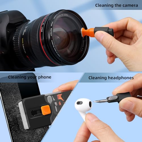 Keyboard Cleaner & Laptop Cleaning Kit, All-in-1 for Computer PC, Black