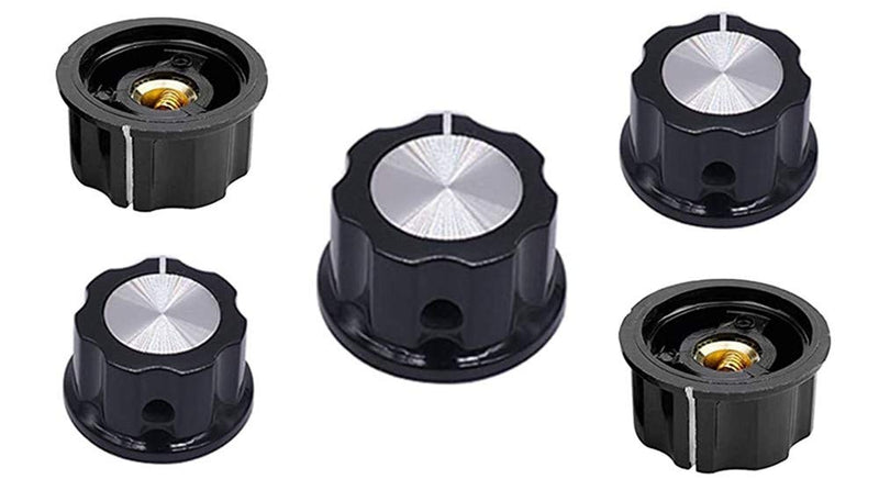 [Australia - AusPower] - A05 knob for 6mm / 0.24" Diameter Shaft Potentiometer, 35mm top Diameter 5PCS 35 mm 