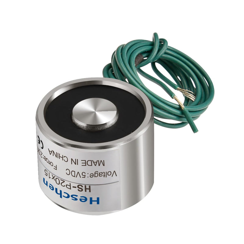 heschen Solenoid Solenoid Valve P20/15, OD: 20 mm, DC 5 V, 2.5 kg/2500 g