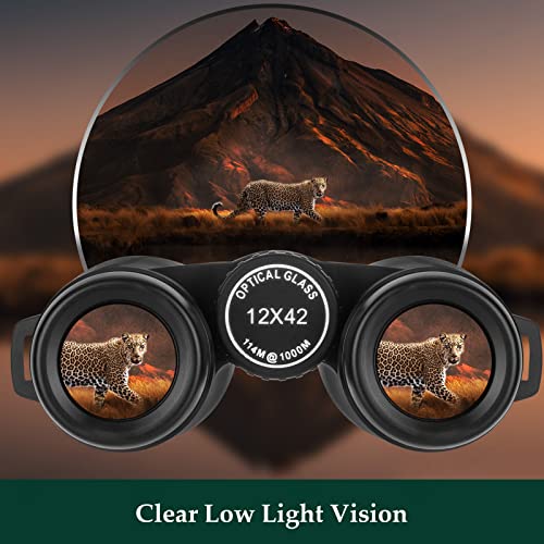 Adorrgon 12x42 High Powered Binoculars for Adults, Phone Adapter and Tripod