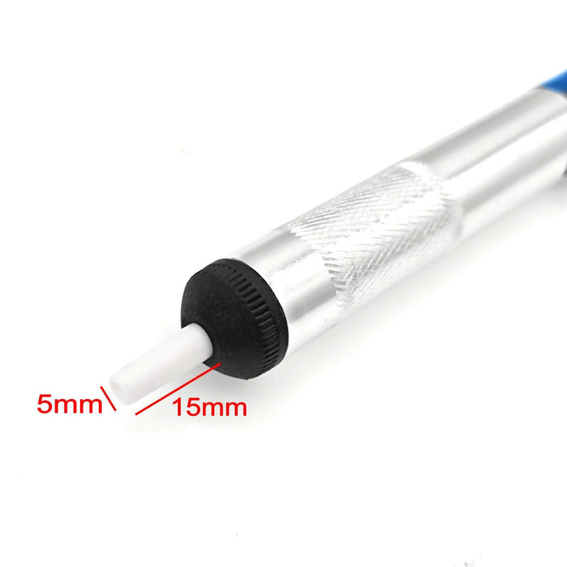 JZK Solder Suction Desoldering Pump, Removable Nozzle with Two Replacement Nozzle Tips, Small Desoldering Suction Pump, Solder Removal Tool, Soldering Accessories
