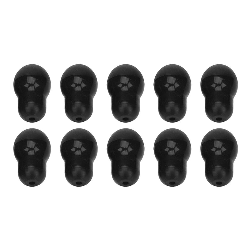 [Australia - AusPower] - 10 Soft Silicone Stethoscope Ear Tips, Mushroom Shape, Replacement Earplugs with 2.5mm Hole Size for 5mm Ear Hooks 