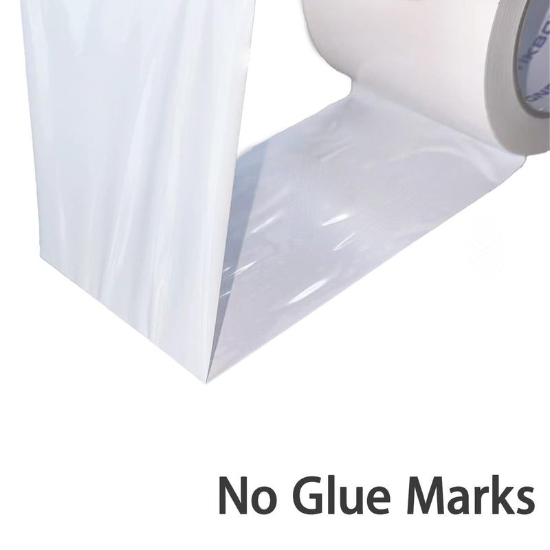 Vapor Barrier Tape 4 Inch x 180' x 4mil 1-Pack Moisture Barriers Seal Seam Tape, White Polyethylene Tape for Crawl Space,Waterproof, Underlayment,Metal and Plastic Sheeting 4inch x 180ft