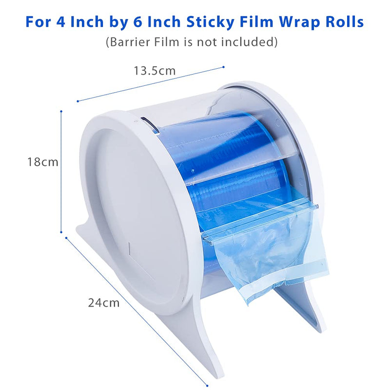 [Australia - AusPower] - LVCHEN Barrier Film Dispenser - Dental Organizer for 4" x 6" Plastic Defend Barrier,Acrylic Stand Holder for Tattoo Disposable Clear Barrier Film 
