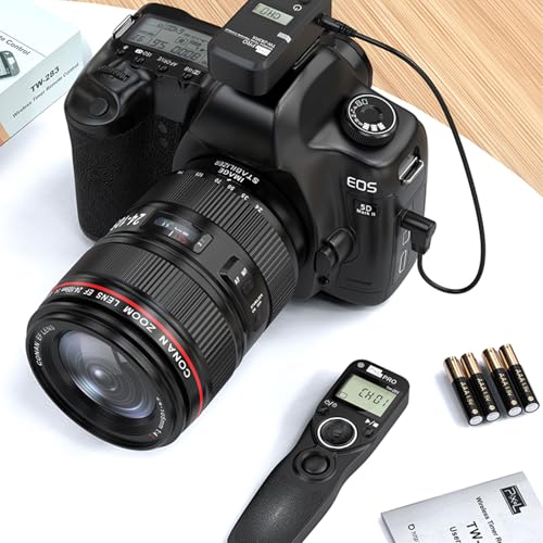 Pixel Wireless Shutter Remote Release Control TW283N3 for Canon Eos 5D Mark IV 5D 6D 7D Mark 1DX MARKII R5 R6 50D 40D 30D 20D 10D D60 D30 D2000 EOS-1V EOS-3