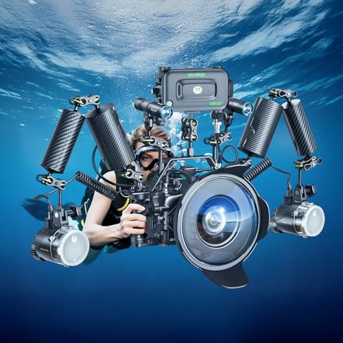 Sea frogs Carbon Fiber Float Arm D80mm, 8'', Buoyancy Provided 600g D80mm, 8'' Carbon Fiber Float Arm