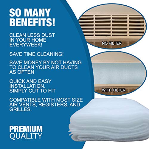 NORTHWEST ENTERPRISES Air Vent Filter Kit 120x10 inch, cut-to-fit furnace filter roll