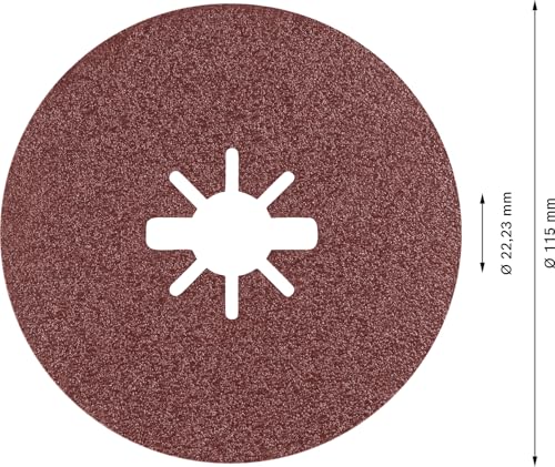 Bosch 25x EXPERT R781 Prisma Fibre Disc, X-Lock Grit 80 25 pieces