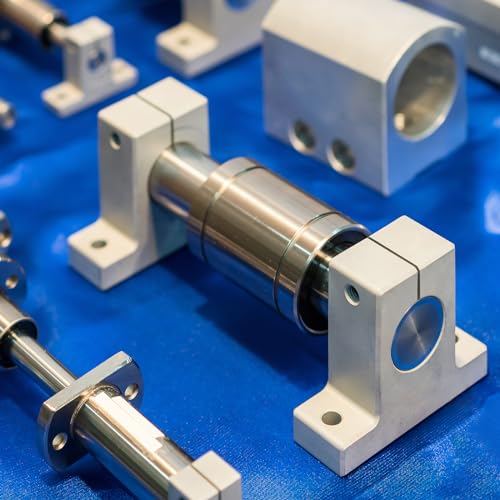 sourcing map 12pcs LM8UU Linear Ball Bearings, 8mm Bore 15mm OD 24mm Long Linear Bearing for CNC, 3D Printer 8mm x 15mm x 24mm 12