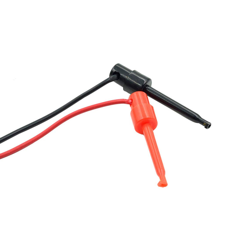 [Australia - AusPower] - Sscon BNC to Mini Test Hook Grabbers Dual Plunger Hook Clip Test Probe Cable Leads Male(100cm/39.3-Inch) 