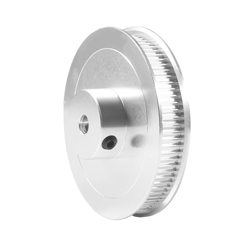 [Australia - AusPower] - DIANN 80T Pulley Synchronous Wheel 5mm Bore GT2 Timing Belt Pulley 80 Teeth Compatible with Voron 2.4 3D Printer 6mm Width Belt Silver 