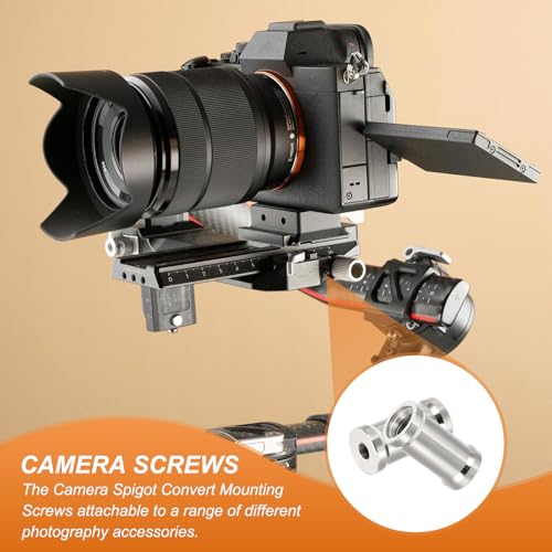 PATIKIL Camera 1/4" to 3/8" Female 6Pack Adapter Light Stands Adapter Black 1/4" to 3/8" 6