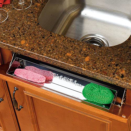 Rev-A-Shelf Tip-Out Sink Tray for Kitchen Cabinets, Min Opening 30.25" W 28" x 3" x 1.7"