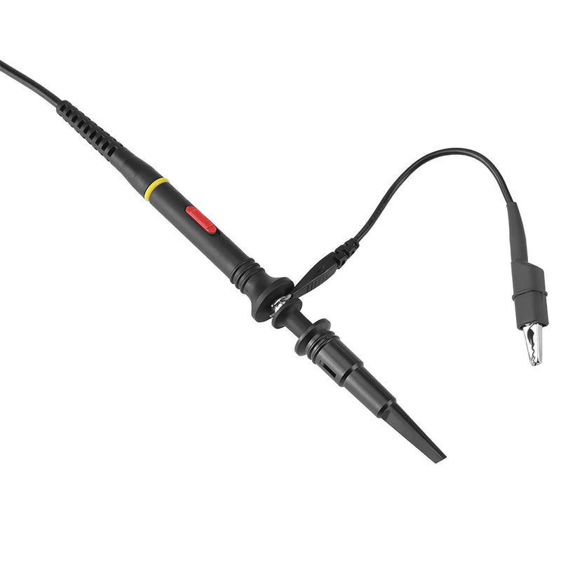 [Australia - AusPower] - P2200 Oscilloscope Probe 200MHz High Frequency, BNC Connector with X1/X10 Attenuation Switch, Professional Grade Test Clip for Oscilloscopes 