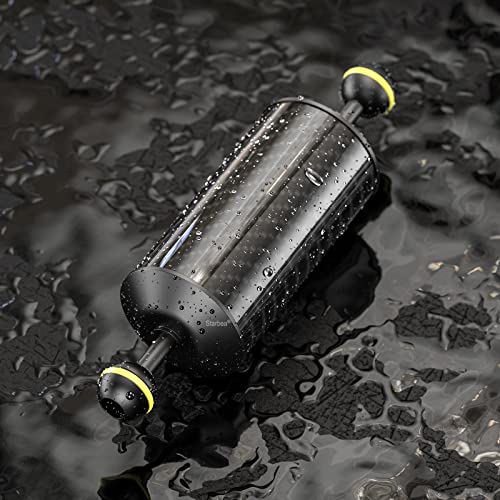 Seafrogs Carbon Fiber Underwater Float Arm, Dual Ball Lightweight Buoyancy Arm for Diving Tray, Video Light, and Strobe - Compatible with Underwater Photography Accessories (8inch D60mm) GA-6