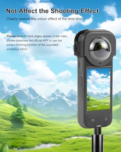 PULUZ Lens Protector for Insta360 X4, Optical Glass Lens Guard Protective Cover for Insta 360 X4 Removable Waterproof & Anti-Scratch Camera Cap Accessories