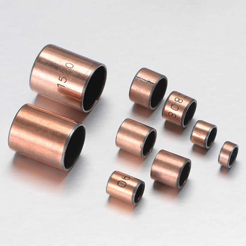 [Australia - AusPower] - uxcell Sleeve Bearings 6mm Bore x 8mm OD x 10mm Length Plain Wrapped Oil-less Bushing 10pcs 6x8x10mm 