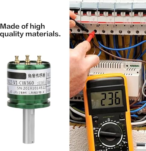 DEWIN Hall Sensor, Hall Angle Sensor Resolution 0.088° 0-360 Degrees Rotatable Hall Angle Sensor 0-5V Output Full Circle 12Bit