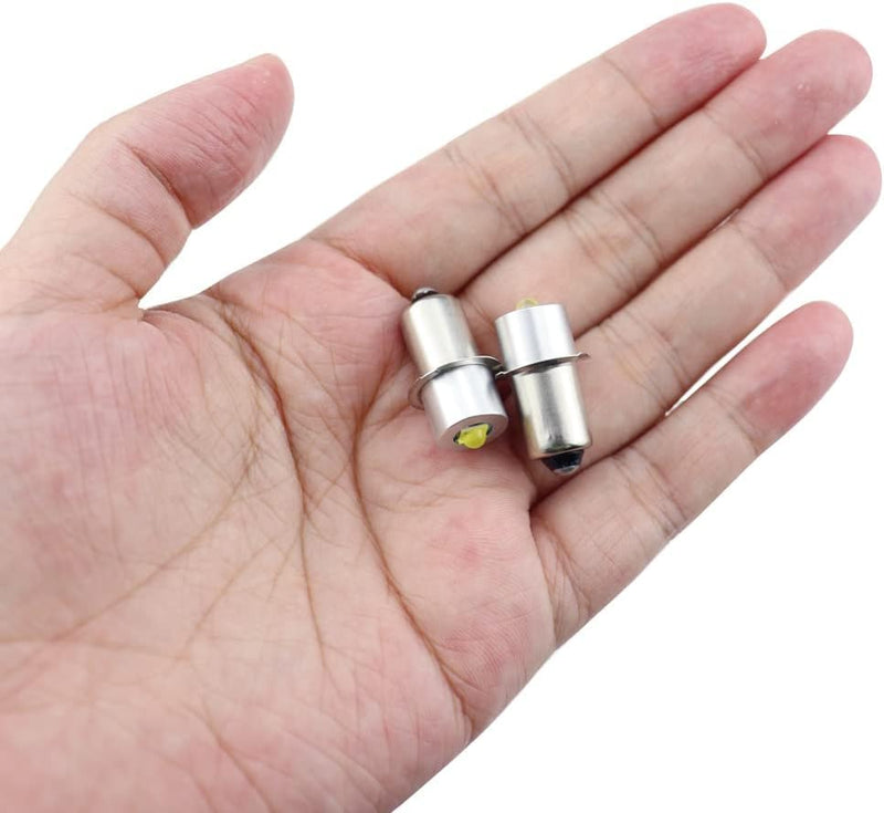 LED High Power Upgrade P13.5S 3W Replacement Bulbs for M-agLite Flashlights (Size: White, 3V)