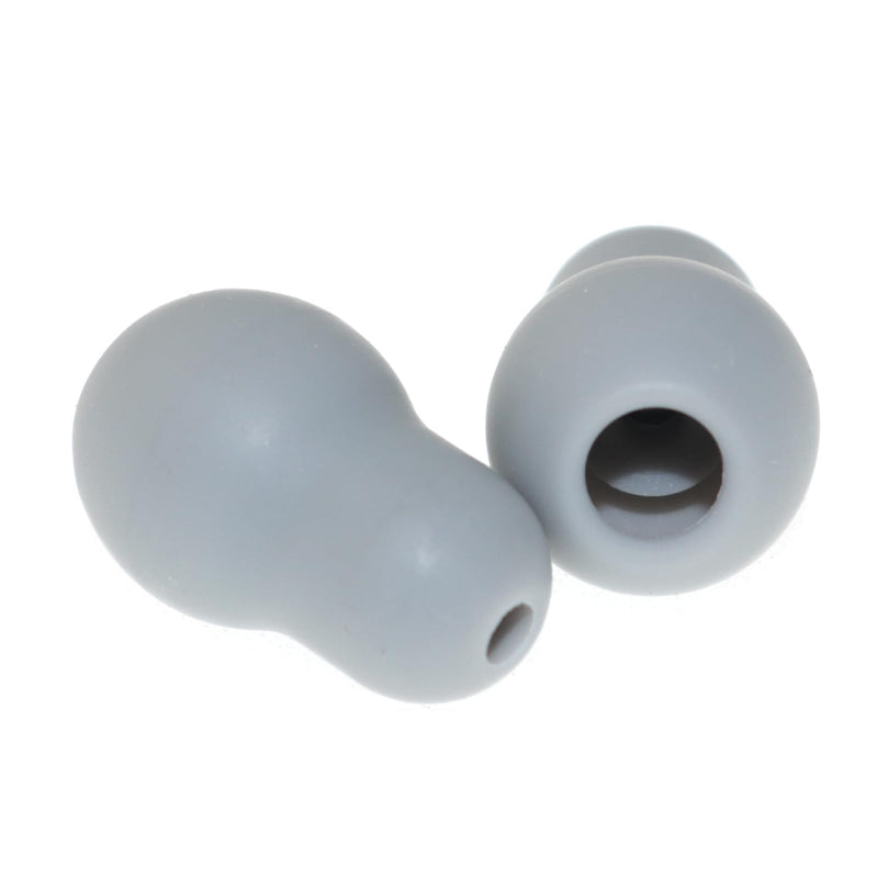 [Australia - AusPower] - Ultra Soft Silicone Stethoscope Replacement Ear Plugs Gray Non-Stick Gray Stethoscope Accessories Sealed Rubber Plugs 