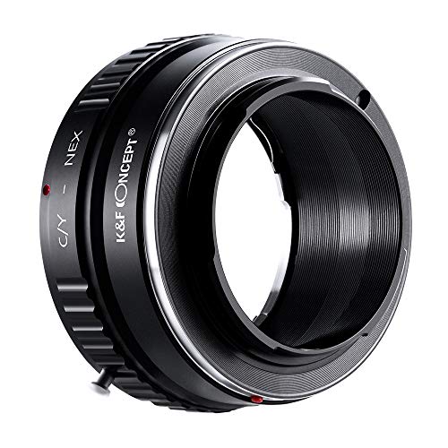 K&F Concept Lens Mount Adapter, Contax/Yashica (C/Y) Lens to Sony Alpha NEX E-Mount Camera C/Y-NEX