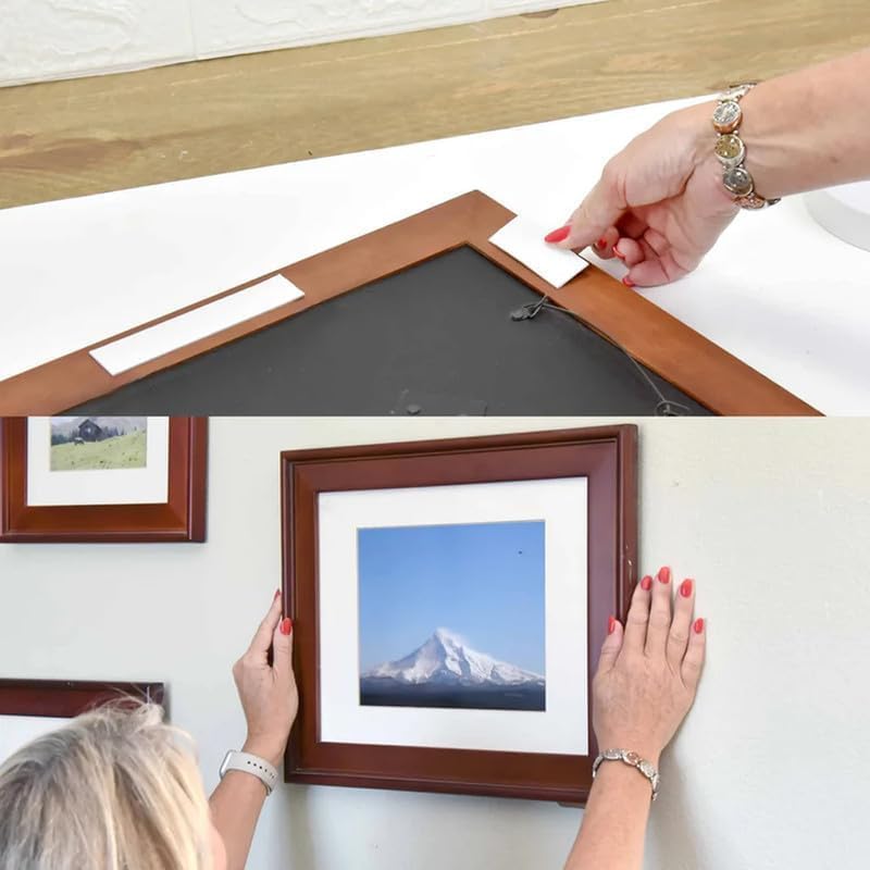 Heavy Duty Double Sided Mounting Tape Set of 8 Rolls for Wall Hanging, Photo Frame Mounting, Poster Fixing and Home Decoration