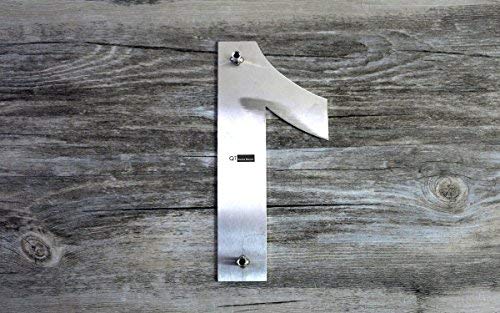 QT Modern House Number - EXTRA LARGE 10 Inch - Brushed Stainless Steel (Number 1 One), Floating Appearance, Easy to install and made of solid 304 Number - 1