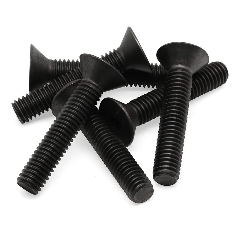 [Australia - AusPower] - 3/8-16 x 2" Flat Head Socket Cap Screws Countersunk Bolts Countersunk Bolts, Alloy Steel Grade 10.9, Fully Threaded, Black Oxide, 20 PCS 3/8-16 x 2" 