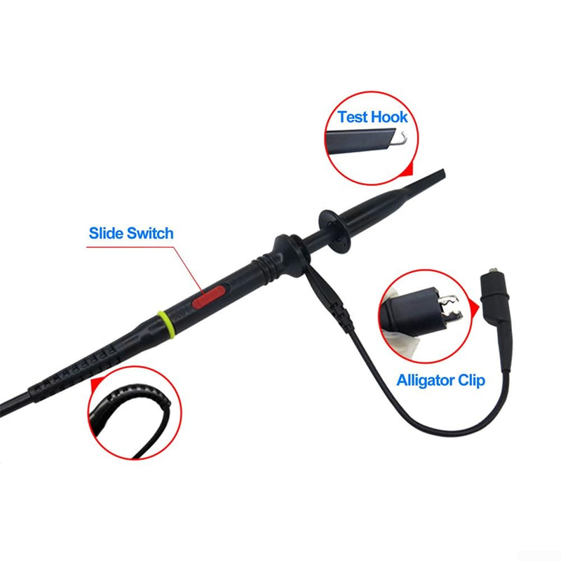 SPORTARC MCX Oscilloscope Probe 60MHz 1 x 10 x Alligator Clip for Mini DSO for Nano Portable Oscilloscope DS201 DS202 DSO201 DSO202 VC101 VC102