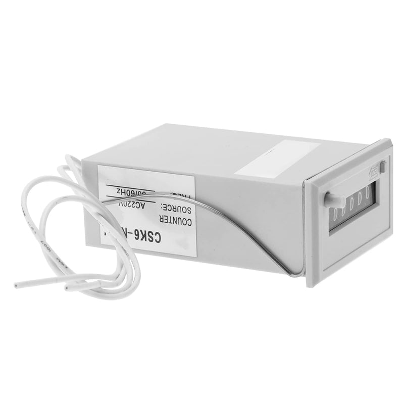 [Australia - AusPower] - Agatige Electromagnetic Counter, DC 12V 6-Digit Pulse Counter, Electromagnetic Frequency Counter, Pulse Counter, LCD Display, Frequency Counter, Pulse Signal Counter, Electromagnetic Counter 