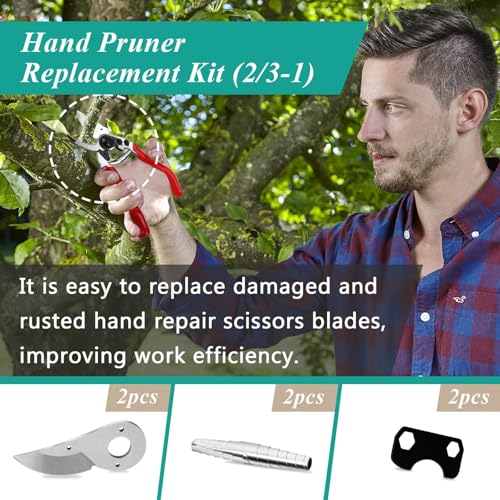 Gfdoso 2-piece hand pruner replacement kit for Felco pruners, including replacement scissors parts