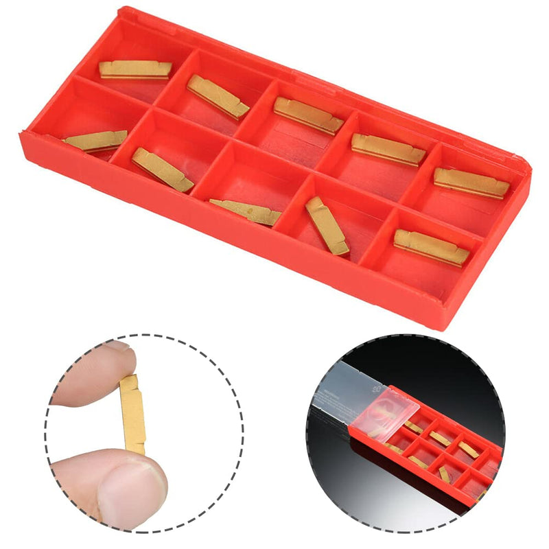 10 x MGMN200-G 2mm Wide Carbide Inserts for MGEHR/MGIVR Groove Tools