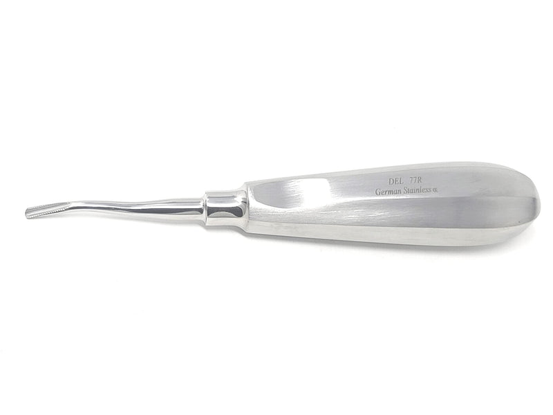 [Australia - AusPower] - German Dental Root Tip Serrated Elevator DEL-77R, Premium Grade Stainless Steel Dental Instrument 