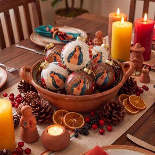 Civaner 6 Pcs Our Lady of Guadalupe Christmas Ornament, Catholic Decoration Virgin Mary