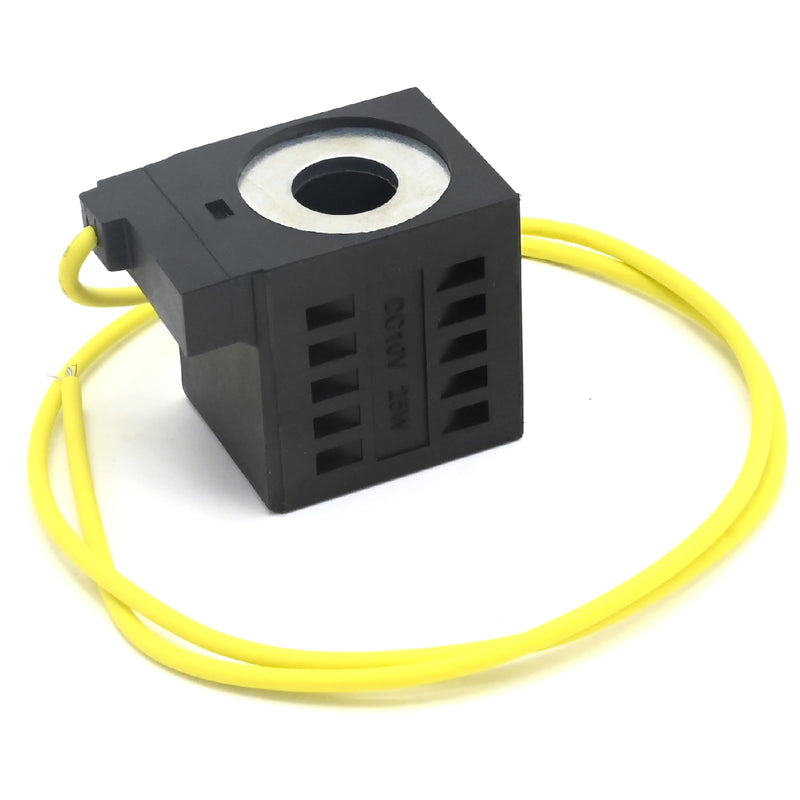 [Australia - AusPower] - 10226-08 Solenoid Coil, Single Lead Wire Equipment, 10V DC 25W 1/2 inch, Replacement for Valve Stem Series 08 80 88 98, Dump Trailer Solenoid 