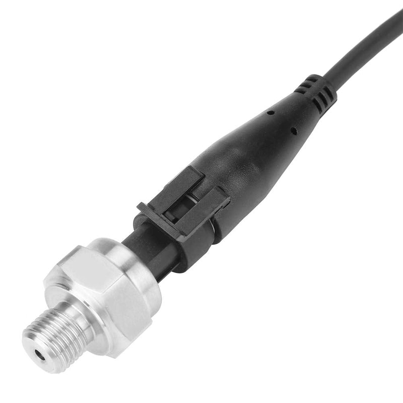 Sensor Transducer Pressure, Fydun Pressure Sensor G1/4 Inch Input 5V Pressure Transmitter Output 0.5-4.5V/0-5V Stainless Steel Water Pressure Sensor for Oil Gas Water Air Fuel (0-100 psi) 0-100 psi