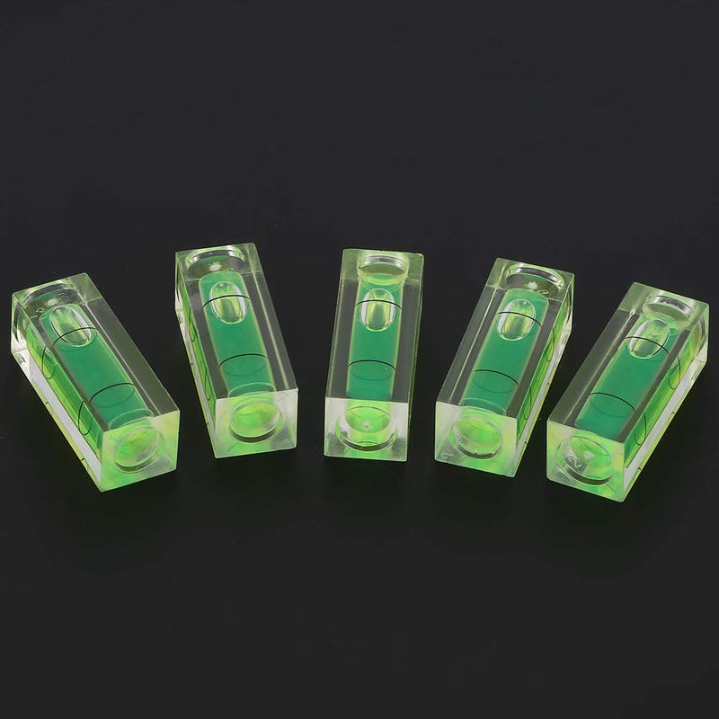 5 Pieces 15 × 15 × 40 mm Square Mini Spirit Level Bubble Small Level Instrument Balance Bubble Small Level