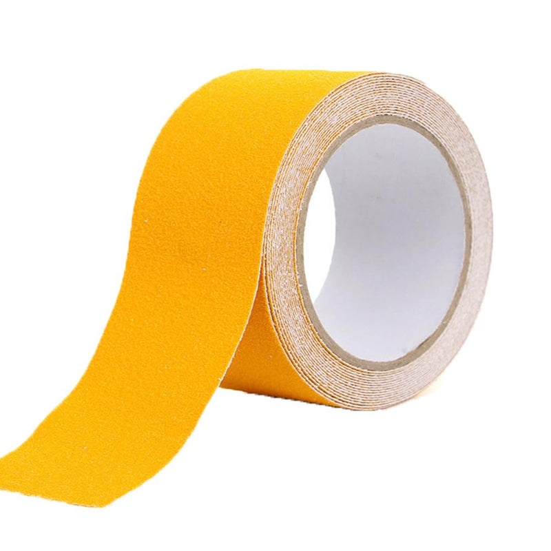 Grip Tape Anti Slip Tape 3 Inch, 20 Feet, Yellow Heavy Duty Non Skid Tape for Stairs Outdoor/Indoor, Waterproof Safety Adhesive Strips Roll for Ramp Traction Tread Staircases, 80 Grit 3" x 20Ft Yellow Roll