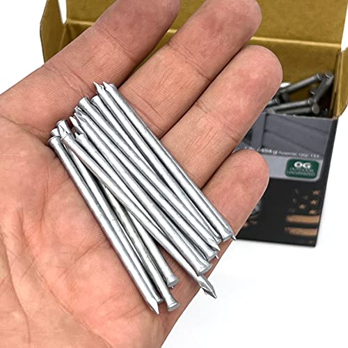 OHIY Huttig-Grip 8d 2-1/2-inch OG galvanized finish casing nails, 1-pound pack for window and door frames
