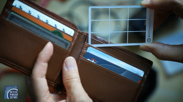 NYC Photo Safari: Composition Tool Rule of Thirds Composition Viewer Finder for Photography/Painting/Sketching/Plein Air Credit Card Size Fits in your Wallet or Camera Bag. 1