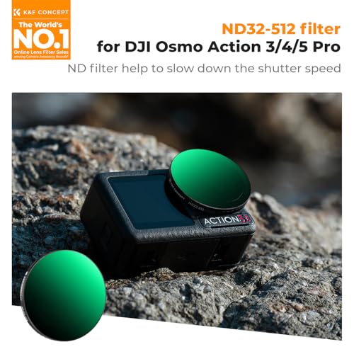 K&F CONCEPT Variable ND32-512 Filter for DJI Osmo Action 5 Pro