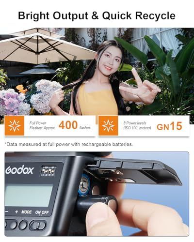 Godox TT520III Camera Flash Kit with RT-16 433MHz Wireless Trigger, GN33 Universal Manual Speedlite for Canon Nikon Sony Fujifilm Olympus Panasonic Pentax DSLR Cameras with Standard Hot Shoe Flash with trigger kit