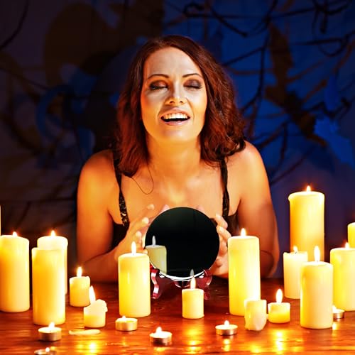 Polar Jade Natural Black Obsidian Scrying Mirror, 125mm/5" 5"L x 5"W