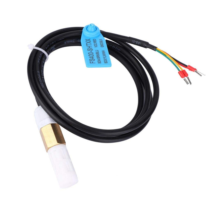 [Australia - AusPower] - FS400-SHT3X Temperature Humidity Sensor, Digital Temperature Humidity Sensor Copper Industrial Automation Plastic Housing for Soil () 