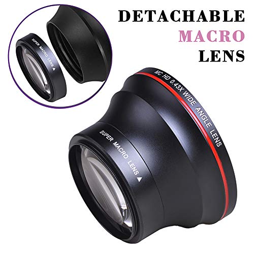Tectra 52MM 0.43x Professional HD Wide Angle Lens (Macro Portion) for Nikon DSLR D3300 D3200 D3100 D5500 D5300 D5200 D5100 D7100 D7000 Cameras