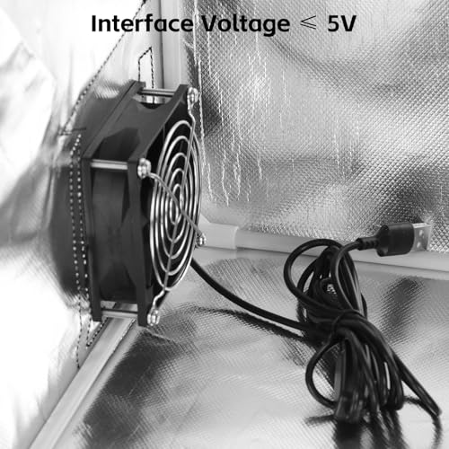 UniTak3D Smoke Exhaust Kit with Efficient Ventilation 4500RPM Fan and Pipe,Exhaust Smoke&Odors,Fan Fume Extraction Kit Exhaust Fan for Laser Engraver and 3D Printer Enclosure Tent Cover
